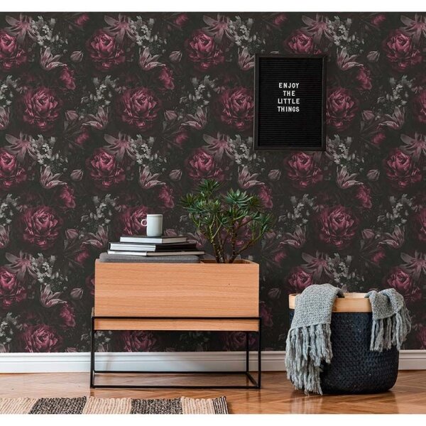 Tapete Pink, Schwarz, Anthrazit AS-Creation Vliestapete (385094)