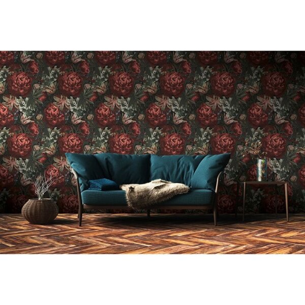 Tapete Grün, Rot AS-Creation Vliestapete (385091)