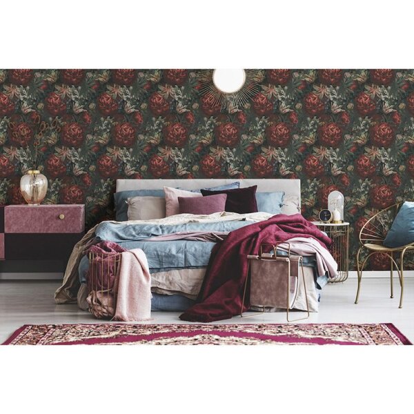 Tapete Grün, Rot AS-Creation Vliestapete (385091)