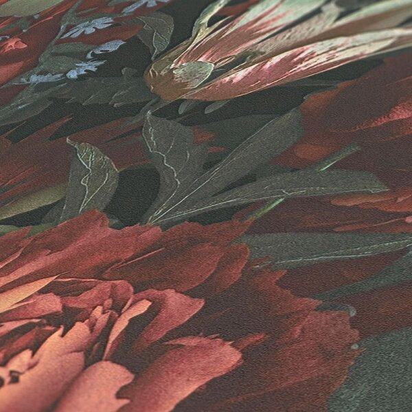 Tapete Grün, Rot AS-Creation Vliestapete (385091)