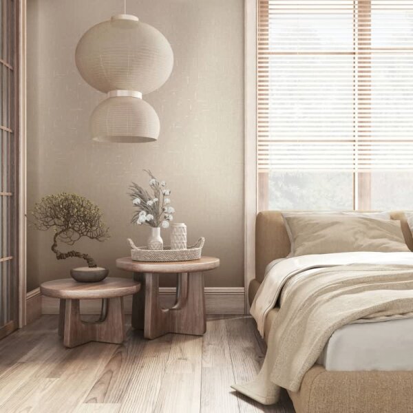 Tapete Beige, Creme, Marburg Vliestapete (35114)