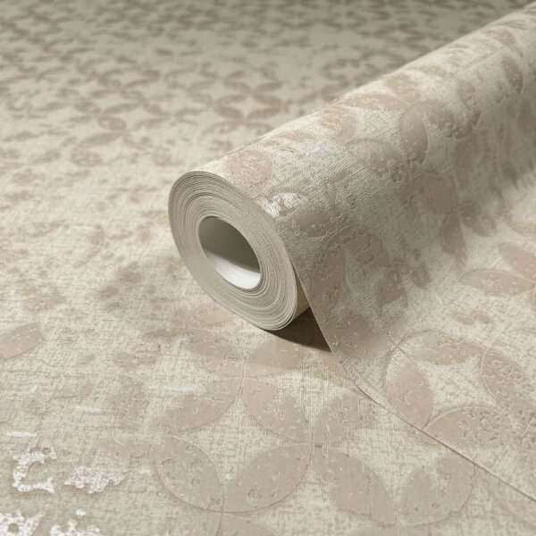 Tapete Beige, Creme, Marburg Vliestapete (35117)