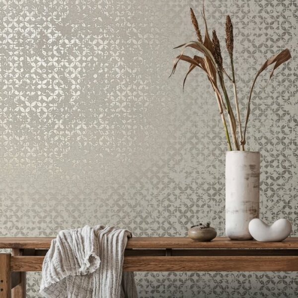 Tapete Grau, Silber, Marburg Vliestapete (35118)