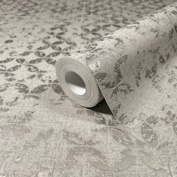 Tapete Grau, Silber, Marburg Vliestapete (35118)