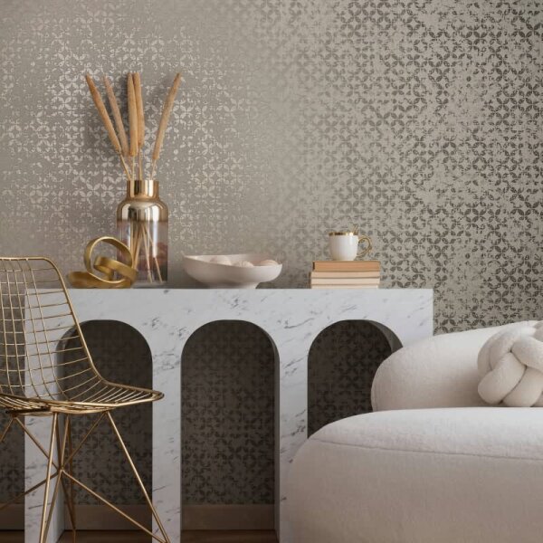 Tapete Grau, Silber, Marburg Vliestapete (35118)