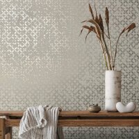 Tapete Grau, Silber, Marburg Vliestapete (35118)