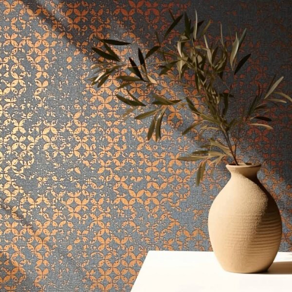 Tapete Gold, Kupfer, Marburg Vliestapete (35119)