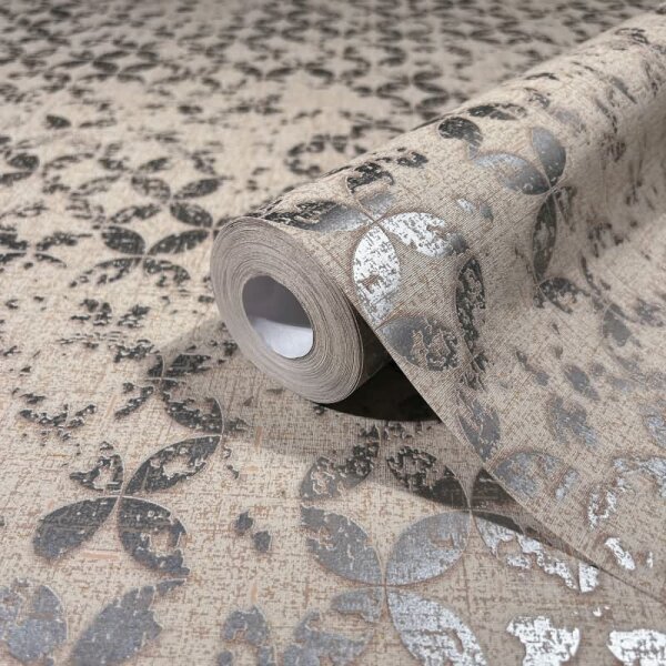 Tapete Beige, Creme, Marburg Vliestapete (35120)