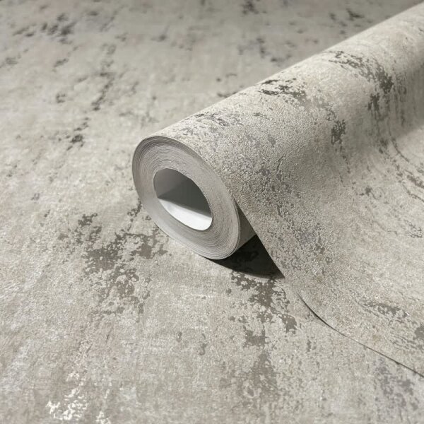 Tapete Grau, Silber, Marburg Vliestapete (35123)