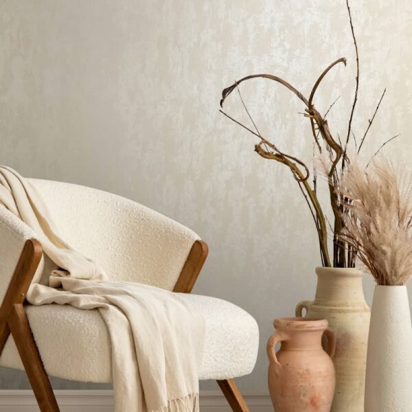 Tapete Beige, Creme, Marburg Vliestapete (35128)