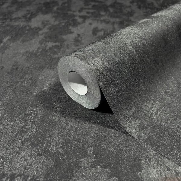 Tapete Schwarz, Anthrazit, Marburg Vliestapete (35130)