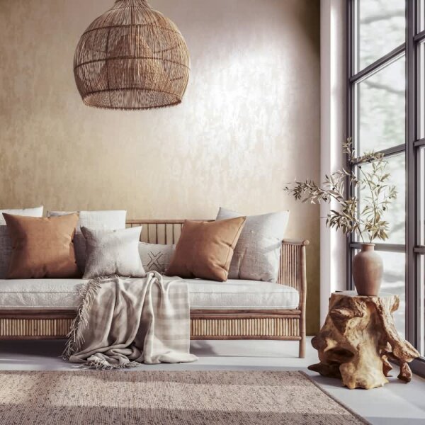 Tapete Beige, Creme, Marburg Vliestapete (35131)