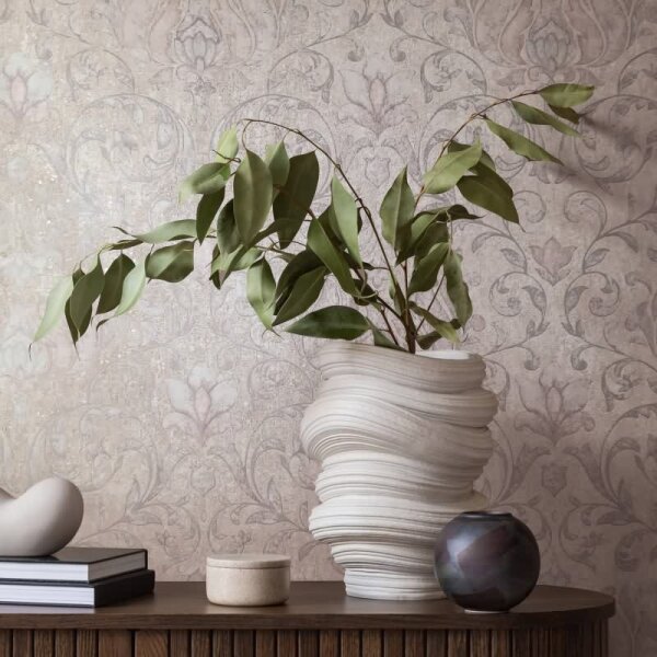 Tapete Beige, Creme, Marburg Vliestapete (35152)