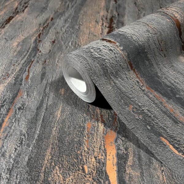 Tapete Gold, Kupfer, Marburg Vliestapete (35156)