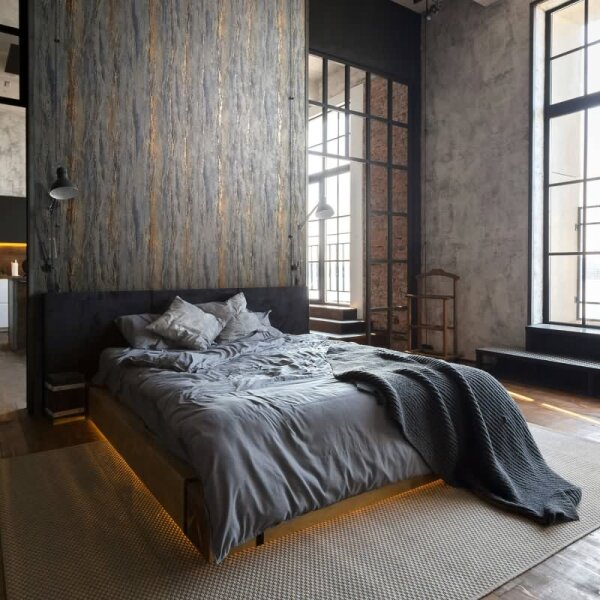 Tapete Gold, Kupfer, Marburg Vliestapete (35156)