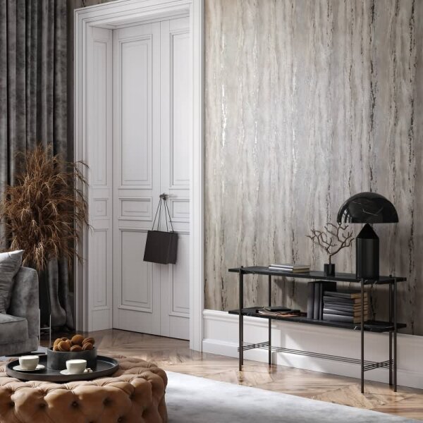 Tapete Beige, Creme, Marburg Vliestapete (35159)