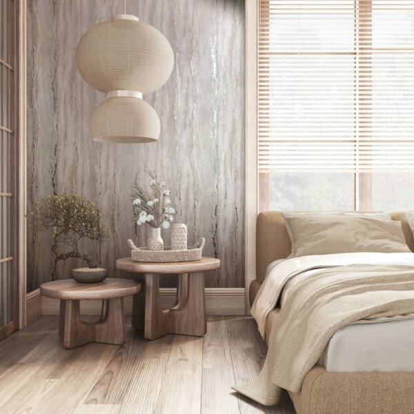 Tapete Beige, Creme, Marburg Vliestapete (35159)