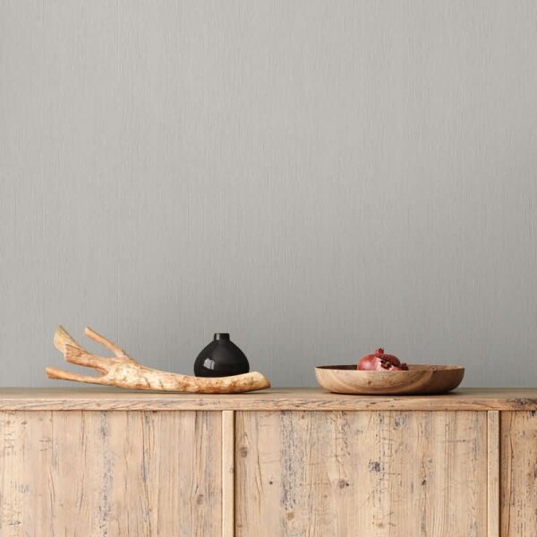 Vliestapete in Textiloptik mit strukturierter Oberfläche weiß, beige Uni (35351)