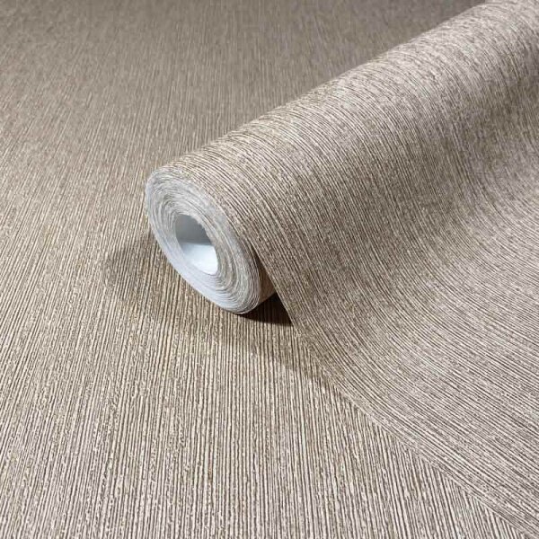 Vliestapete in Textiloptik mit strukturierter Oberfläche beige, braun Uni (35355)