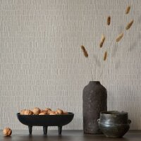Vliestapete strukturiertes Kachelmotiv beige, braun...