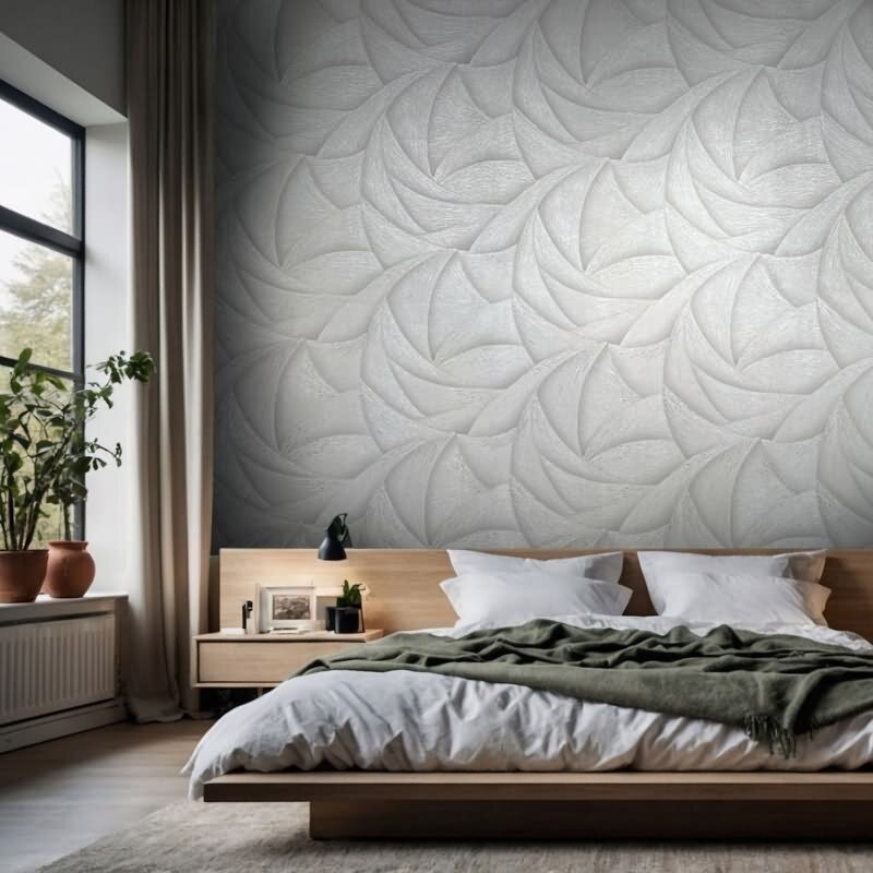 Vliestapete in Grau, Beige 3D-Optik Wellen Grafisch Modern für Wohnzimmer Schlafzimmer Küche (35501)