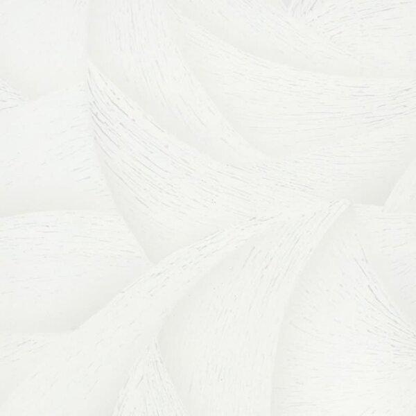 Vliestapete in Weiß 3D-Optik Wellen Grafisch Modern für Wohnzimmer Schlafzimmer Küche (35503)