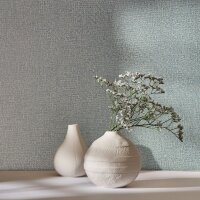 Vliestapete in Blau Strukturiertes Textil Putzoptik Uni...