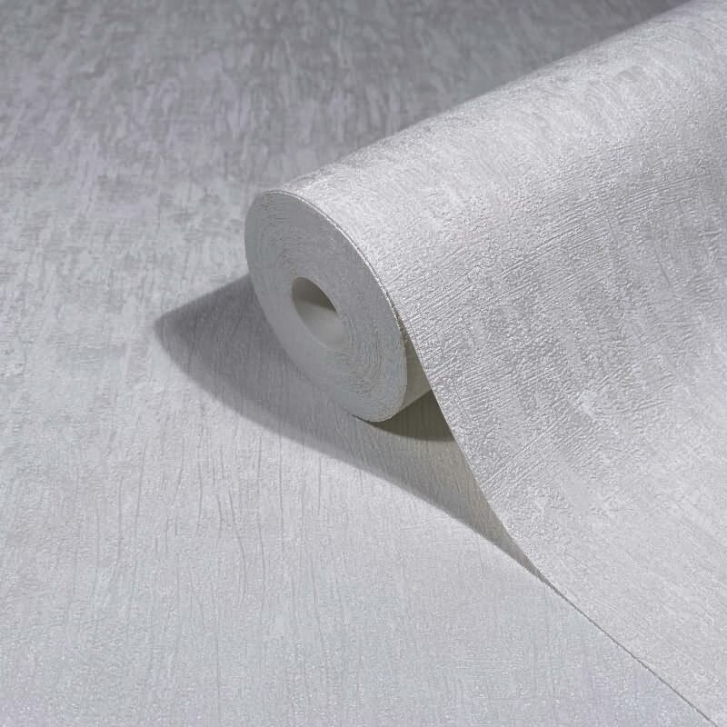 Vliestapete in Weiß Betonoptik Uni Modern für Wohnzimmer Schlafzimmer Küche (35524)