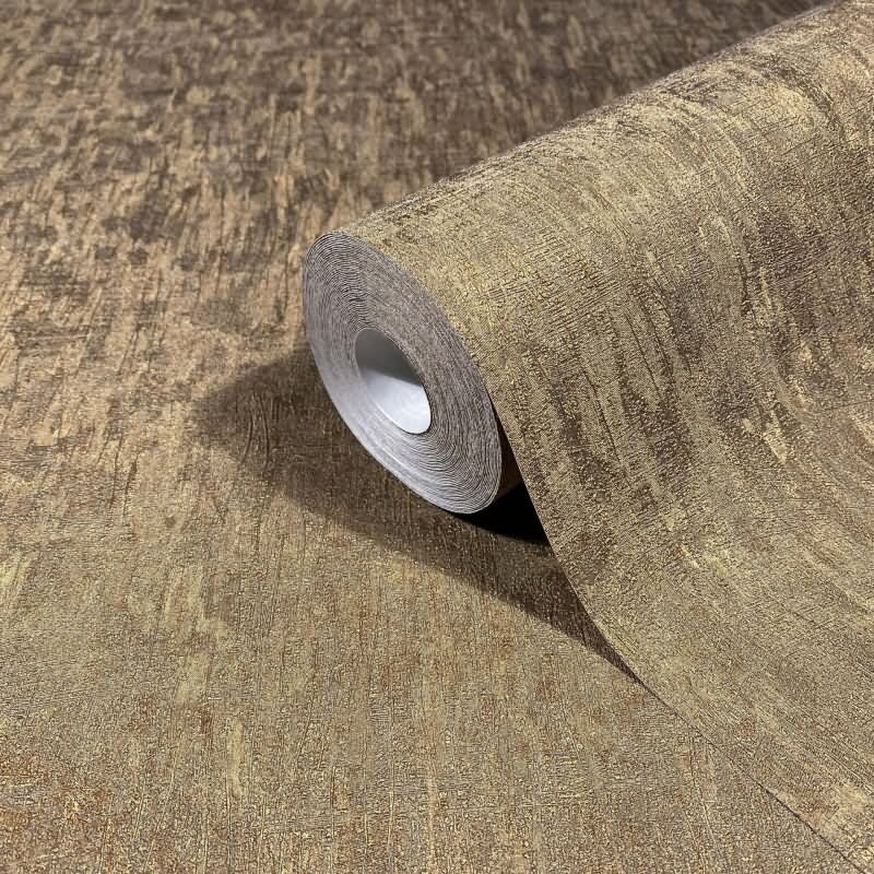 Vliestapete in Kupfer Betonoptik Uni Modern für Wohnzimmer Schlafzimmer Küche (35527)