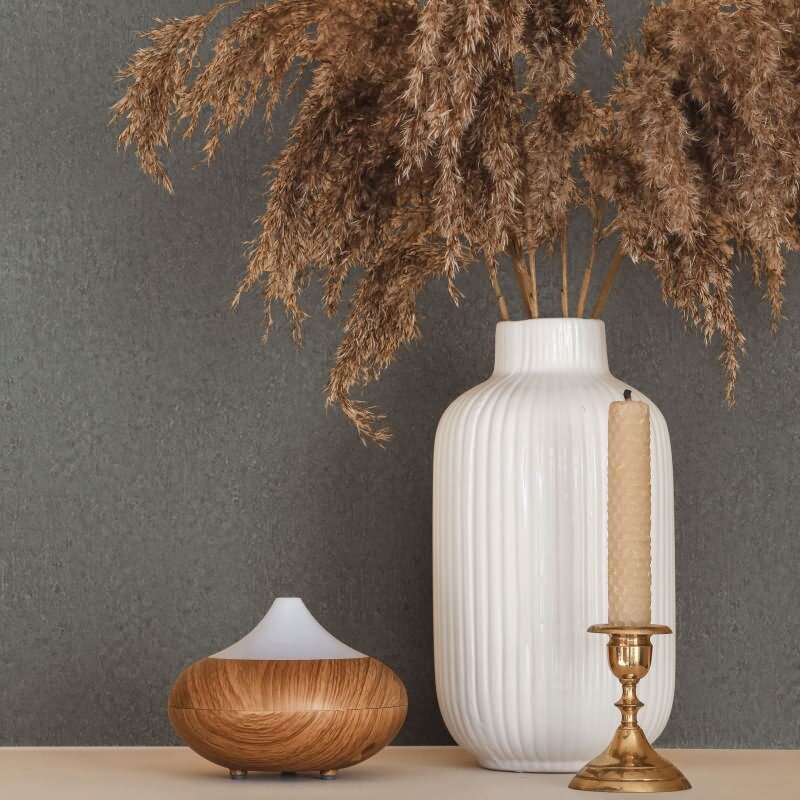 Vliestapete in Grau Strukturierte Putzoptik Uni für Wohnzimmer Schlafzimmer Küche (35541)