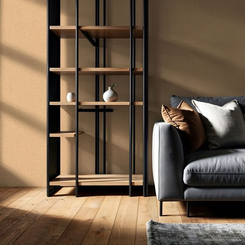 Vliestapete in Braun Strukturierte Putzoptik Uni für Wohnzimmer Schlafzimmer Küche (35542)