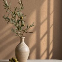 Vliestapete in Braun Strukturierte Putzoptik Uni f&uuml;r...