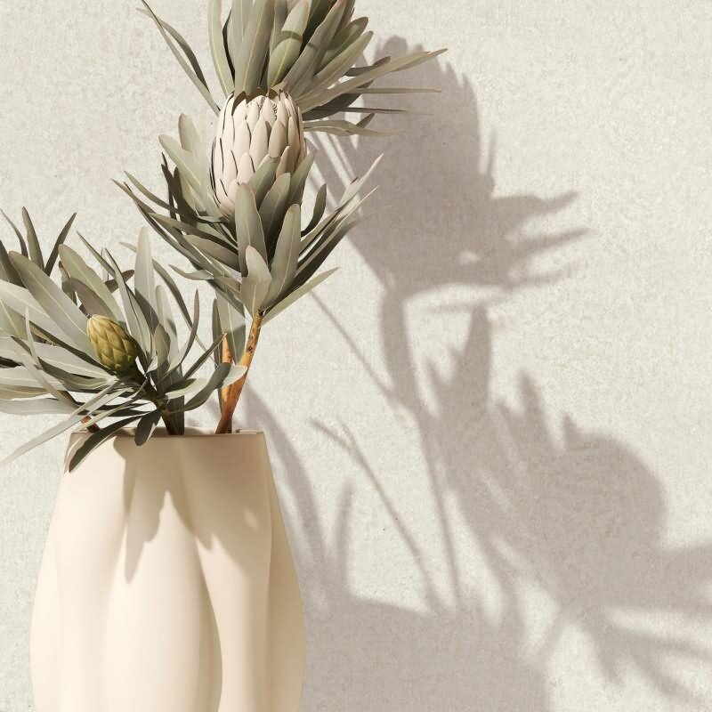 Vliestapete in Beige Strukturierte Putzoptik Uni für Wohnzimmer Schlafzimmer Küche (35545)