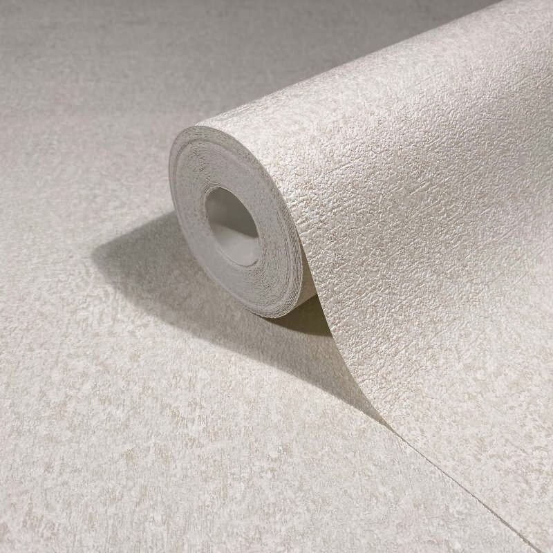 Vliestapete in Beige Strukturierte Putzoptik Uni für Wohnzimmer Schlafzimmer Küche (35545)