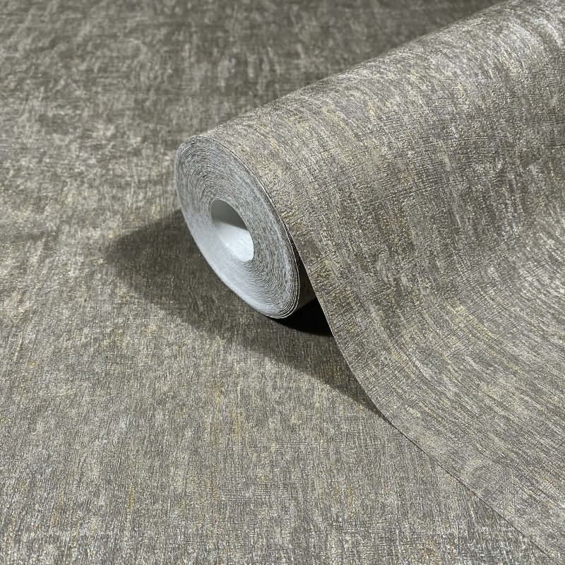 Vliestapete in Grau, Braun Betonoptik Uni Modern für Wohnzimmer Schlafzimmer Küche (35552)