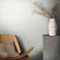 Vliestapete in einfarbiger Textiloptik beige Uni (86534)