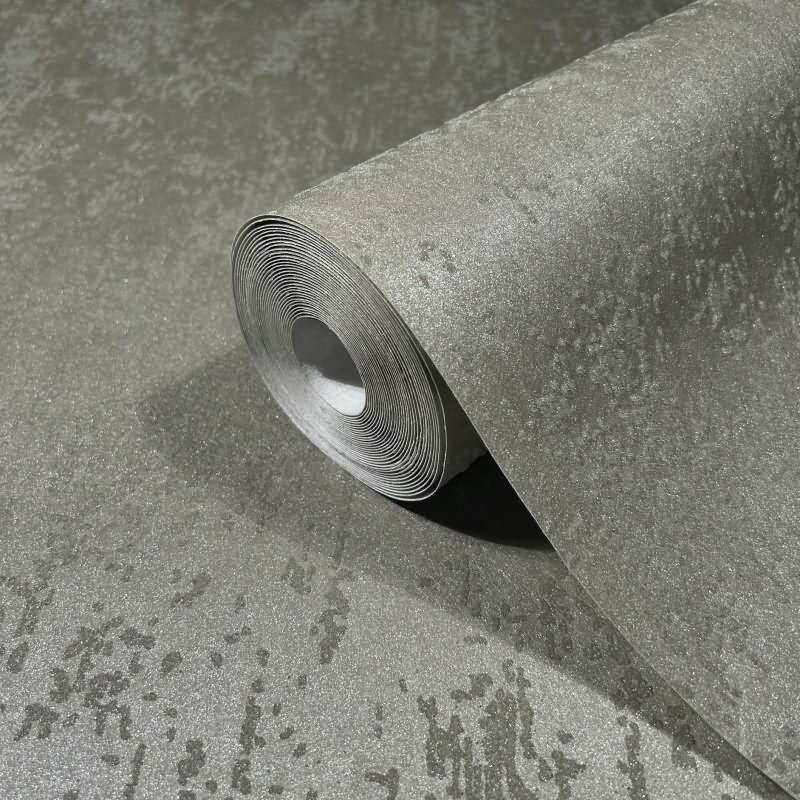 Vliestapete mit strukturiertem Glasperlen Motiv in braun Metalloptik (86550)