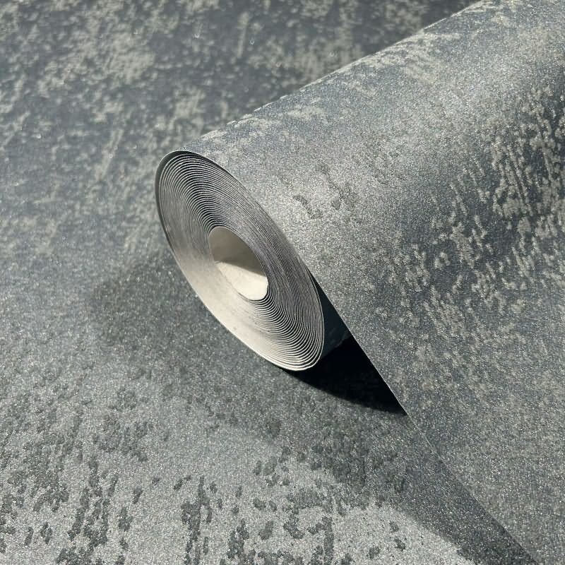 Vliestapete mit strukturiertem Glasperlen Motiv in blau Metalloptik (86551)