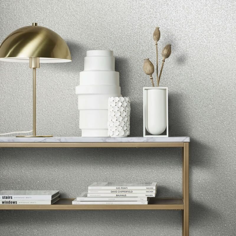 Vliestapete in Textiloptik mit grober Struktur beige Uni (86552)