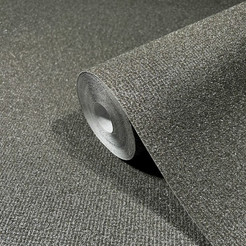 Vliestapete in Textiloptik mit grober Struktur grau Uni (86555)