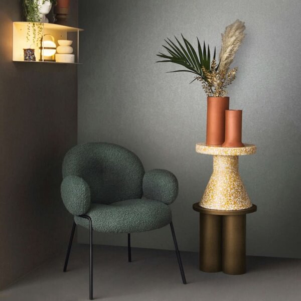 Vliestapete mit glänzendem Uni-Look grau Metalloptik (86559)