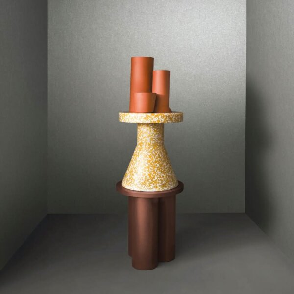 Vliestapete mit glänzendem Uni-Look grau Metalloptik (86559)