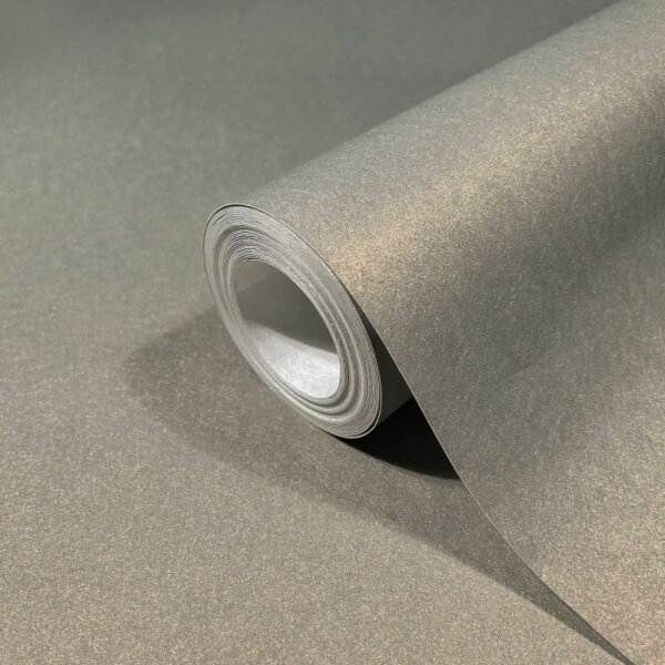 Vliestapete mit glänzendem Uni-Look silber Metalloptik (86562)