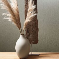 Vliestapete mit gl&auml;nzendem Uni-Look silber...