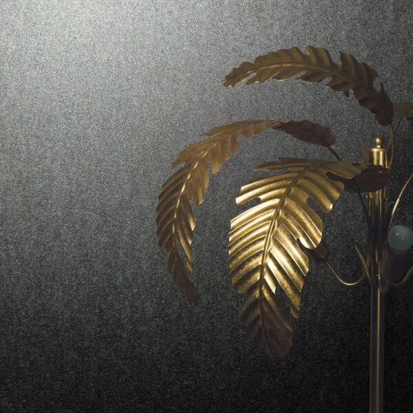 Vliestapete mit glänzendem Uni-Look anthrazit Metalloptik (86566)