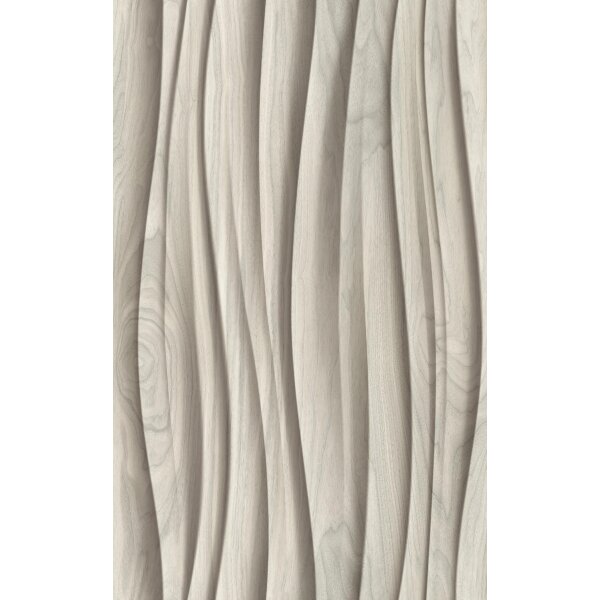 Vliestapete in beige 3D-Effekt Holzoptik Paneel Gewebestruktur Holz Modern (81666)