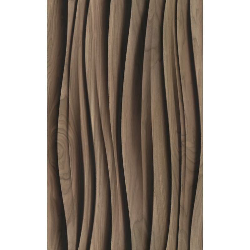 Vliestapete in braun 3D-Effekt Holzoptik Paneel 3D-Optik Modern (81668)