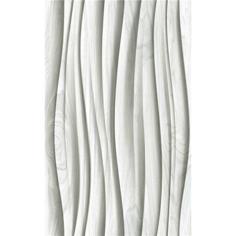 Vliestapete in weiß, grau 3D-Effekt Holzoptik Paneel 3D-Optik Modern (81669)