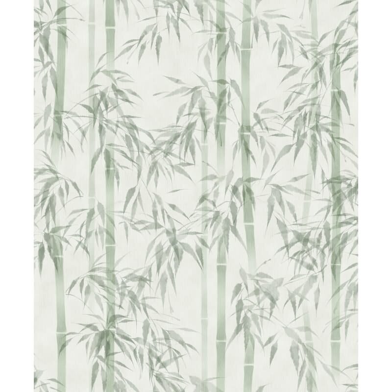 Vliestapete in grün Bambus Blätter Floral Natur (81674)