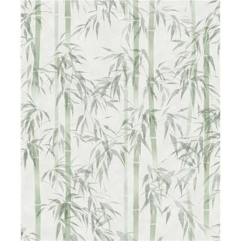 Vliestapete in grün Bambus Blätter Floral Natur (81674)